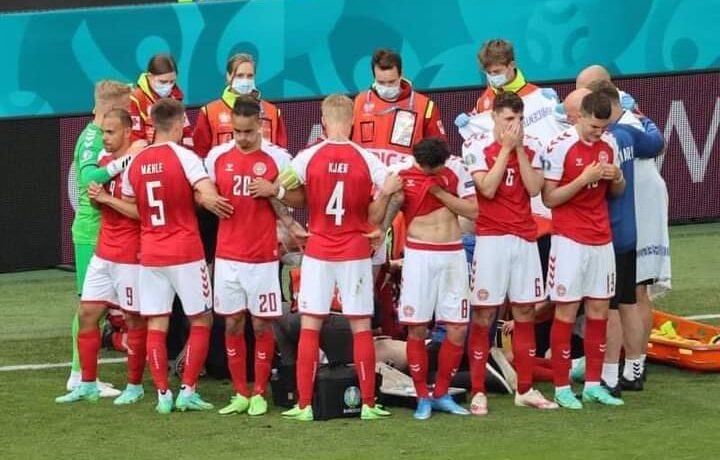 كأس أمم أوروبا...سقوط مروع لإيريكيسن مغشيًا عليه في مباراة الدنمارك وفنلندا