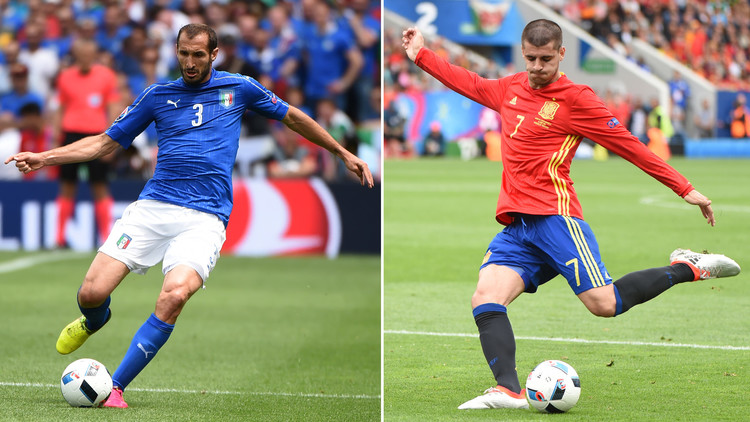 ايطاليا واسبانيا تتواجهان في نصف نهائي كأس أوروبا