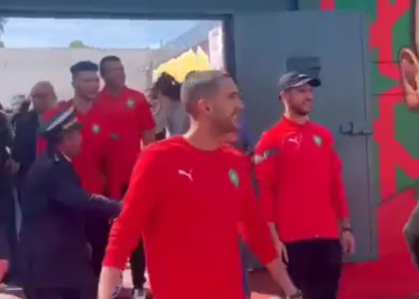 لاعبو المنتخب المغربي بالسجن المحلي في سلا