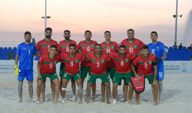 المنتخب المغربي يواجه ليبيا في ربع نهائي البطولة العربية للكرة الشاطئية