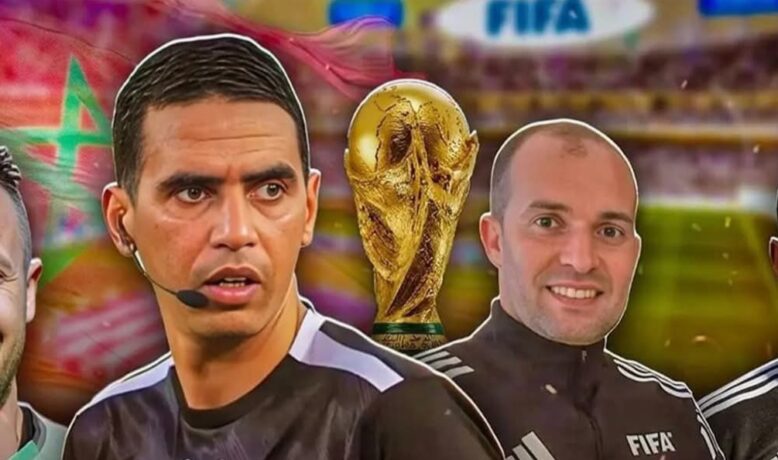 تهنئة رسمية من الجامعة الملكية المغربية لكرة القدم لرباعي التحكيم المغربي بمناسبة مشاركته في كأس العالم